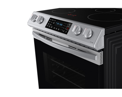 30" Samsung 6.3 Cu. Ft. Slide-in Induction Range with Fan Convection and Air Fry - NE63B8411SS/AC