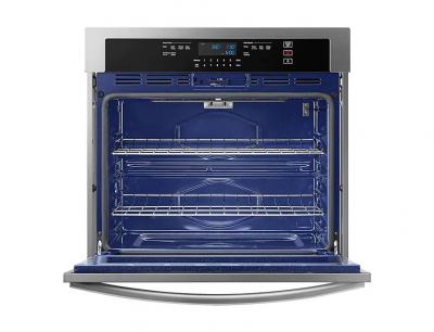 30" Samsung 5.1 Cu. Ft. Wall Oven with Wi-Fi Connectivity in Stainless Steel - NV51T5512SS