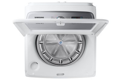 28" Samsung 5.8 Cu. Ft. Top Load Washer With Active WaterJet In White - WA50R5200AW