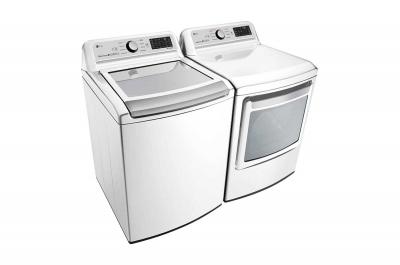 27" LG 7.3 cu.ft Electric Dryer with TurboSteam - DLEX7250W