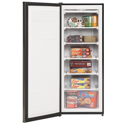 22" Marathon 6.5 Cu. Ft. Capacity Upright Freezer in Black Steel - MUF65BLS