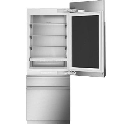 30" Monogram Fully Integrated Customizable Glass Door Refrigerator - ZIK303NPPII