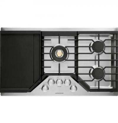 36" Monogram Deep-Recessed Gas Cooktop (Natural Gas) - ZGU36RSLSS