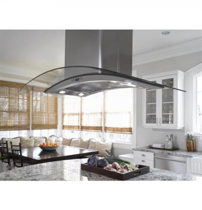 36" Monogram Glass Canopy Island Hood - ZV925SLSS