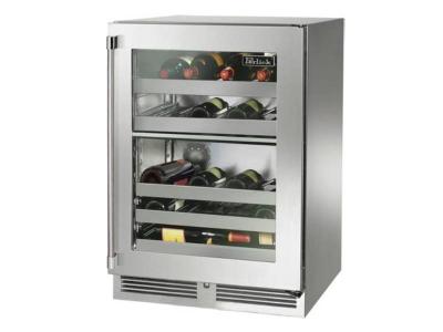 24" Perlick Signature Series Dual-Zone Wine Reserve - HP24DS34R