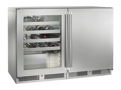 48" Perlick Signature Series Dual-Zone Wine Reserve - HP48WWS34L2R