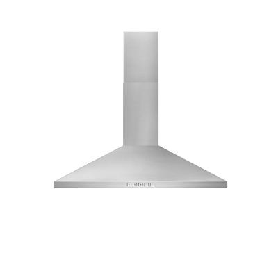 24" Broan Convertible Wall-Mount Pyramidal Chimney Range Hood With 450 Max CFM - BWP1244SS