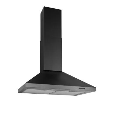 30" Broan Elite EW48 Series Pyramidal Chimney Range Hood In Black Stainless Steel - EW4830BLS