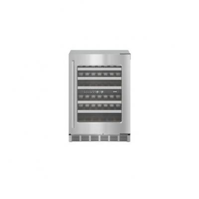 24" Thermador Freedom Under Counter Wine Cooler with Glass Door Masterpiece Right Hinge in Stainless steel - T24UW915RS