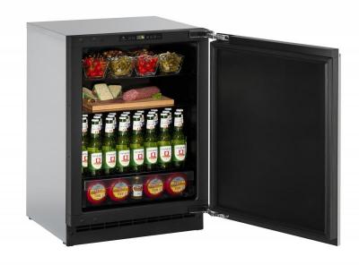 24" U-Line 2260R Solid Door Refrigerator - U2260RINT00B