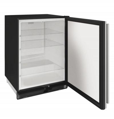 24" U-Line 1000 Series Solid Door Built-In Compact Refrigerator - U1024RS00A