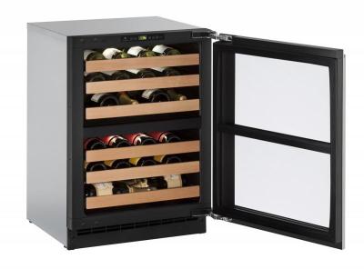 24" U-Line Independent Dual-Zone Wine Cellar - U2260ZWCINT60B