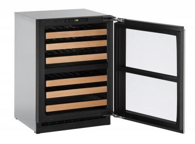 24" U-Line Independent Dual-Zone Wine Cellar - U2260ZWCINT60B