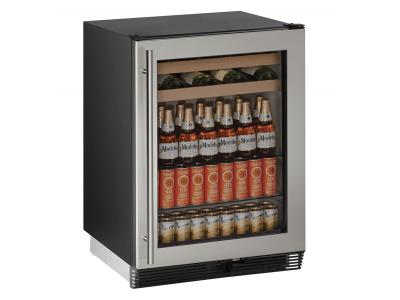 24" U-Line 1000 Series Built In Beverage Center - U1024BEVS00B