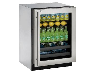 24"  U-Line 3000 Series Beverage Center - U3024BEVS13B