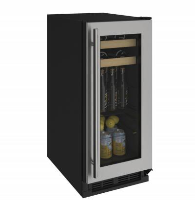 15" U-Line 1000 Series 3 Cu. Ft. Undercounter  Beverage Center  - U1215BEVS00A