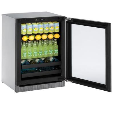 24" U-Line 3000 Series 4.91 cu. ft. Built-In Beverage Center - U3060DCINT00B