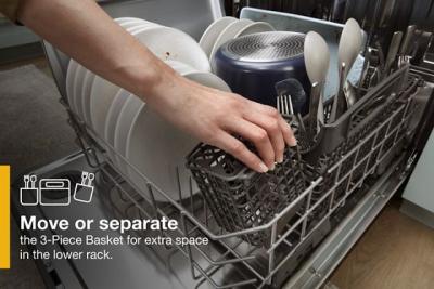 24" Whirlpool Fingerprint Resistant Large Capacity Dishwasher with 3rd Rack - WDT970SAKZ