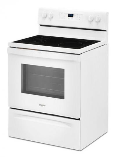 30" Whirlpool 5.3 Cu. Ft. Electric Range With Frozen Bake Technology In White - YWFE515S0JW