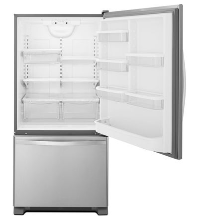 30" Whirlpool 19 Cu. Ft. Bottom-Freezer Refrigerator with Freezer Drawer - WRB329RFBM