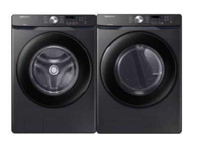 27" Samsung 4.5 Cu. Ft. Front Load Washer and 7.5 Cu. Ft. Electric Dryer - WF45T6000AV/A5-DVE45T6005V/AC