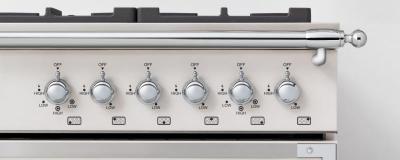 36" Bertazzoni Heritage Series Dual Fuel Range 6 Brass Burner - HERT366DFSAVT