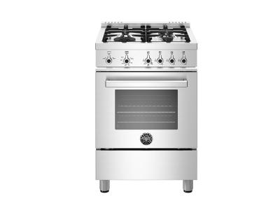 24" Bertazzoni Professional Series Gas Range With 4 Burners - PROF244GASXE