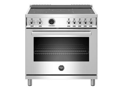 36" Bertazzoni Professional Series Induction Range 5 Heating Zones - PROF365INSXT