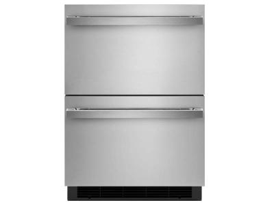 24" Jenn-Air NOIR Double-Refrigerator Drawers - JUDFP242HM