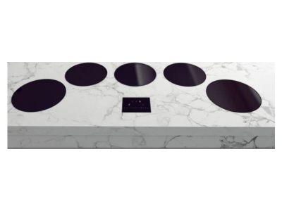 Tulip Hubbard Series Modular Induction Cooktop with 4 Large Burner and 1 Medium Burner - TI5B4L1M