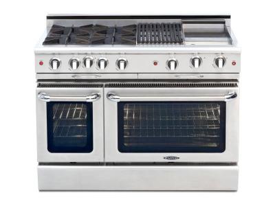 48" Capital 4.6 Cu. ft. Culinarian Series Pro-Style Gas Range - CGSR484BB-N