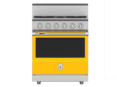 30" Hestan KRD Series 4-Burner Dual Fuel Range - KRD304-LP-YW