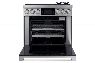 36" Dacor Contemporary Style Natural Gas Steam Pro Range In Stainless Steel - DOP36M86DLS