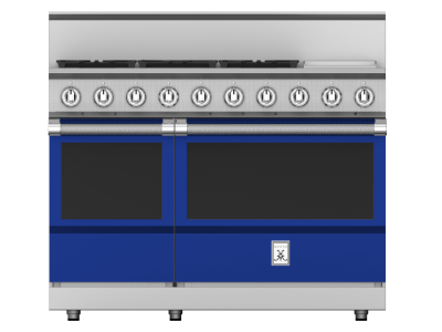 48" Hestan KRG Series Gas Range with 5-Burners in Prince - KRG485GD-NG-BU