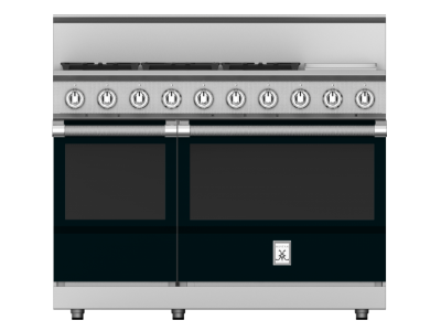 48" Hestan KRG Series Gas Range with 5-Burners in Stealth - KRG485GD-NG-BK