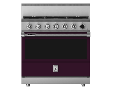 36" Hestan KRDS Series 5-Burner Smart Gas Dual Fuel Range - KRDS365-LP-PP