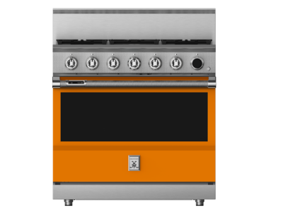 36" Hestan KRDS Series 5-Burner Smart Gas Dual Fuel Range - KRDS365-LP-OR