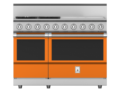 48" Hestan KRG Series Gas Range with 4-Burners - KRG484GD-NG-OR