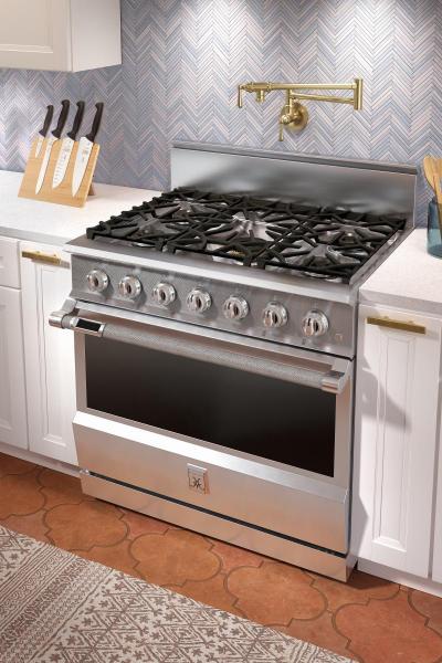 36" Hestan KRD Series Natural Gas Dual Fuel Range with 5-Burner - KRD364GD-NG-RD