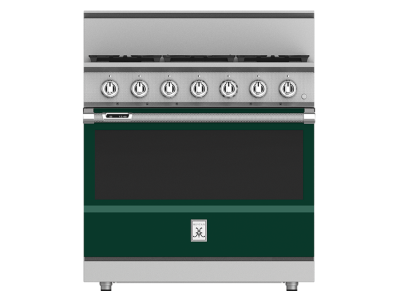 36" Hestan KRD Series Natural Gas Dual Fuel Range with 5-Burner - KRD364GD-NG-GR