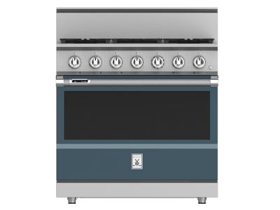 36" Hestan KRD Series Natural Gas Dual Fuel Range with 5-Burner - KRD364GD-NG-GG