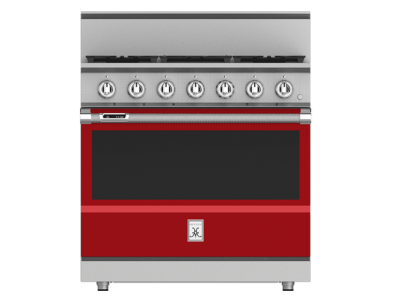 36" Hestan KRD Series Dual Fuel Range with 5-Burners - KRD365-LP-RD