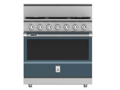 36" Hestan KRD Series Dual Fuel Range with 5-Burners - KRD365-NG-GG