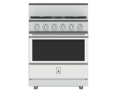 30" Hestan KRG Series Freestanding Professional Gas Range with 4 Burners - KRG304-LP-WH