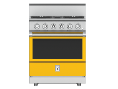 30" Hestan KRG Series Freestanding Professional Gas Range with 4 Burners - KRG304-NG-YW