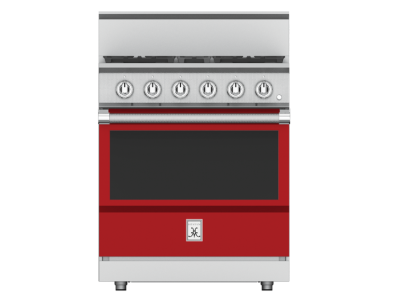 30" Hestan KRG Series Freestanding Professional Gas Range with 4 Burners - KRG304-NG-RD