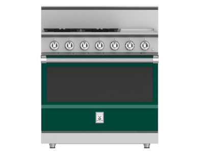 36" Hestan KRG Series Freestanding Professional Gas Range with 4-Burners - KRG364GD-LP-GR