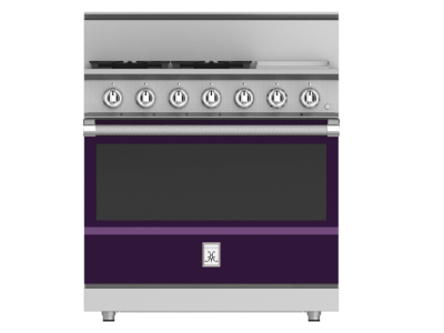 36" Hestan KRG Series Freestanding Professional Gas Range with 4-Burners - KRG364GD-LP-PP