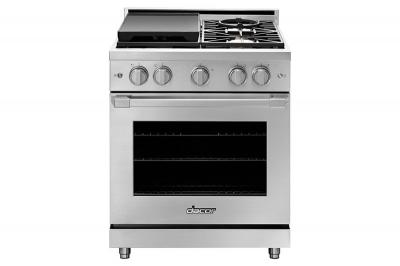 30" Dacor Liquid Propane Gas Pro Range - HGPR30S/LP