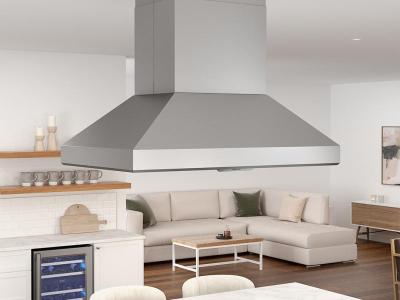 54" Zephyr Titan Island Range Hood in Stainless Steel - AK7754BS